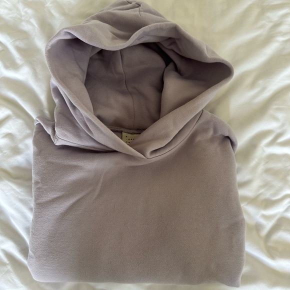 Purple cropped hoodie - Picture 2 of 3